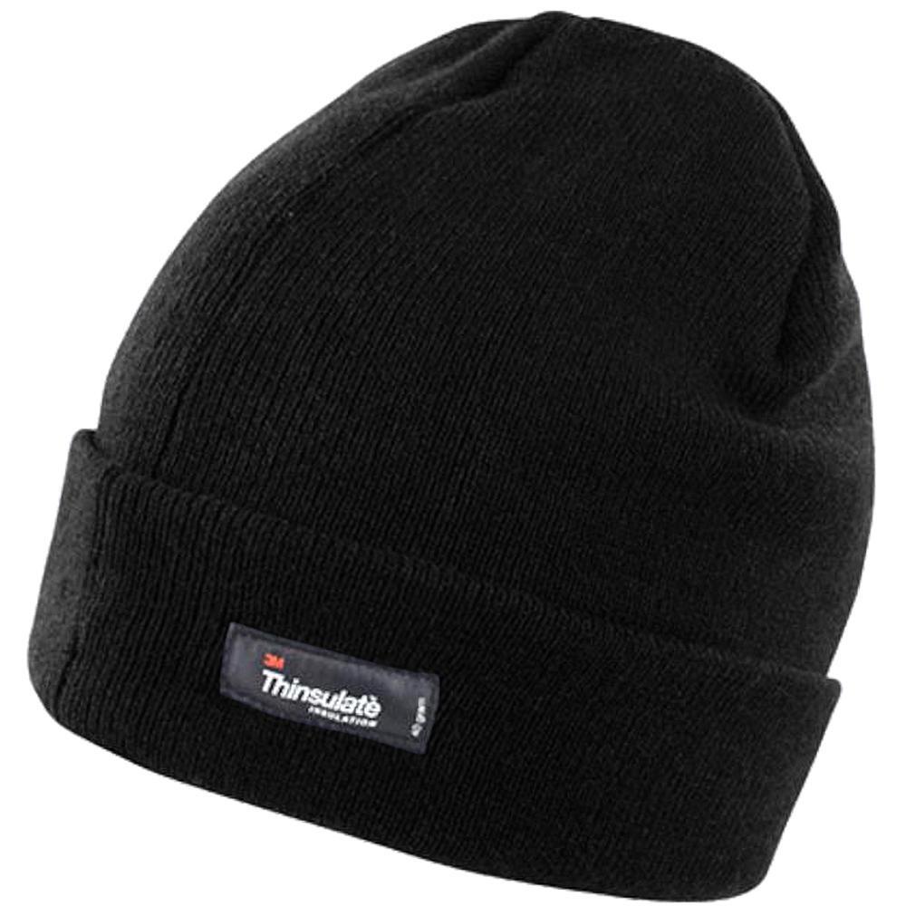 Ski Térmico Woolly/Winter Hat com Isolamento 3M Thinsulate (Preto) 3/4