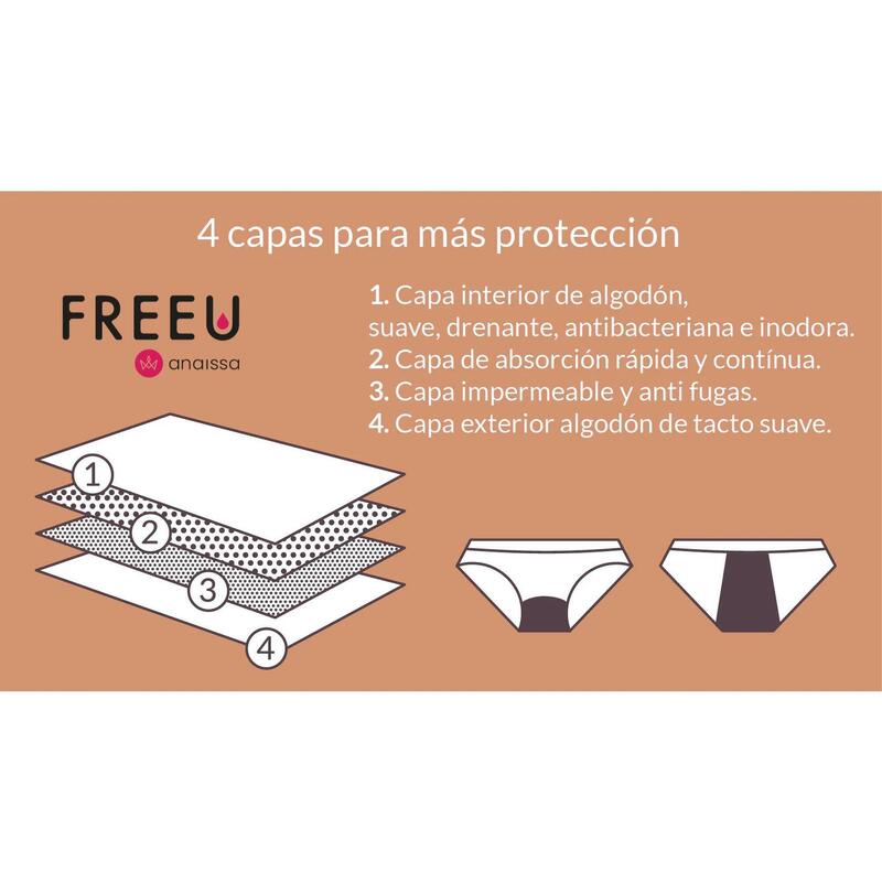 Braga menstrual de algodón calmante antidolor Wellness