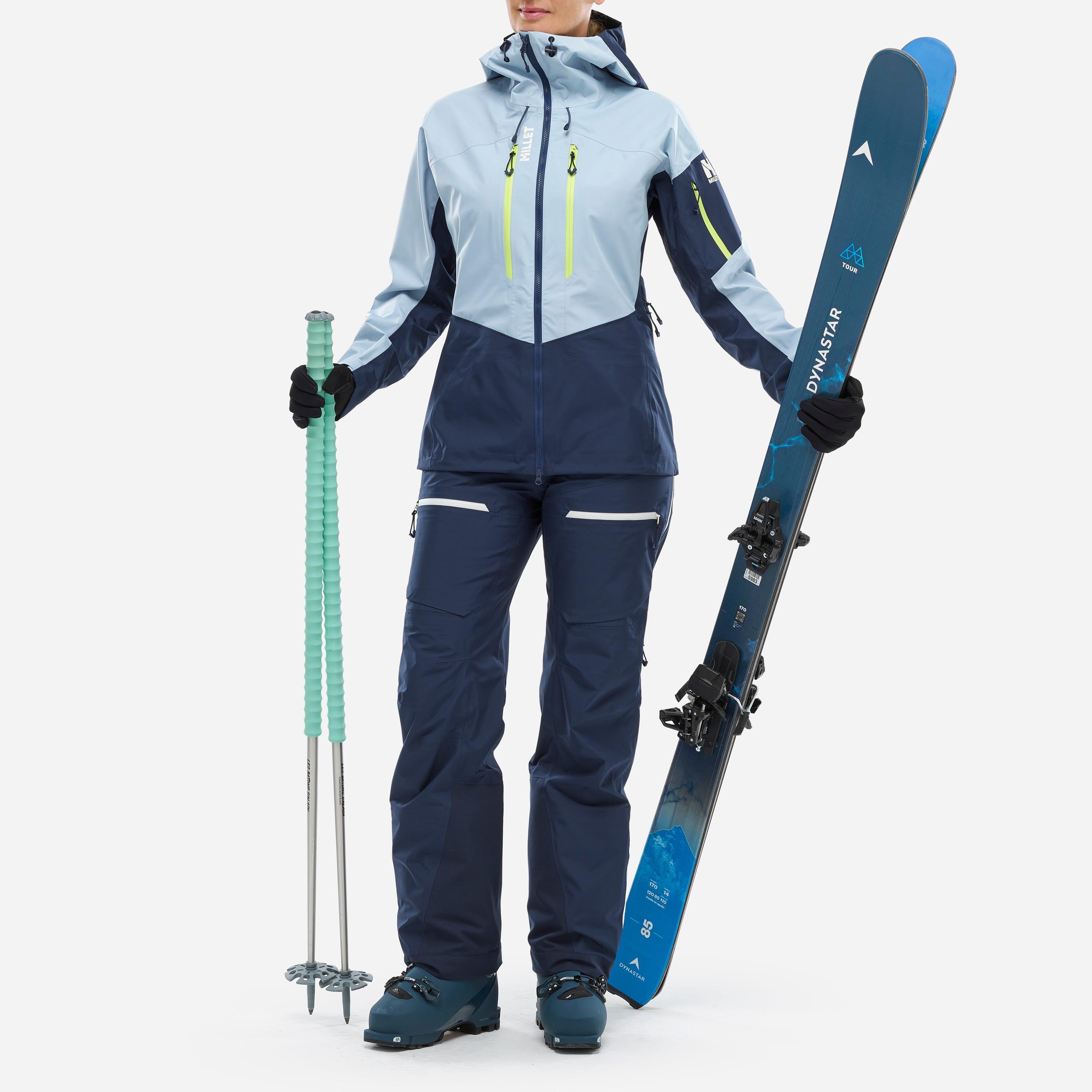 Pantalon Ski de randonnée pour femme M WHITE 3L 2/5