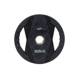 Disque de poids avec poignées - Caoutchouc - 10 kg