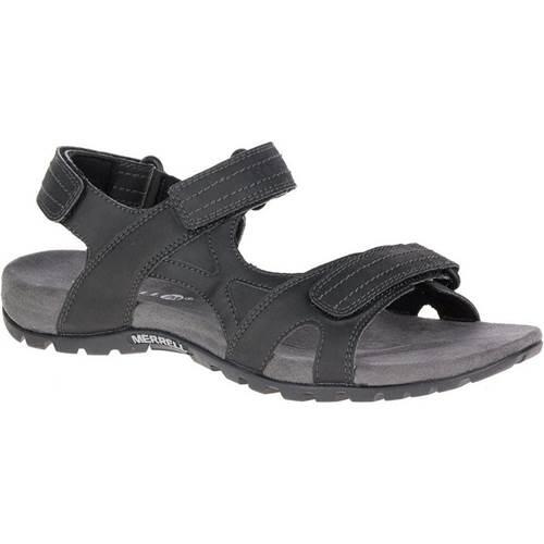 Sandales Hommes Merrell Marche Sandspur Rift Strap Noir