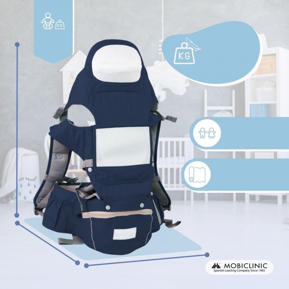 Marsúpio porta-bebés 6 em 1 ergonómico Mochila 0-36 meses Respirável Ajustávei 2/7