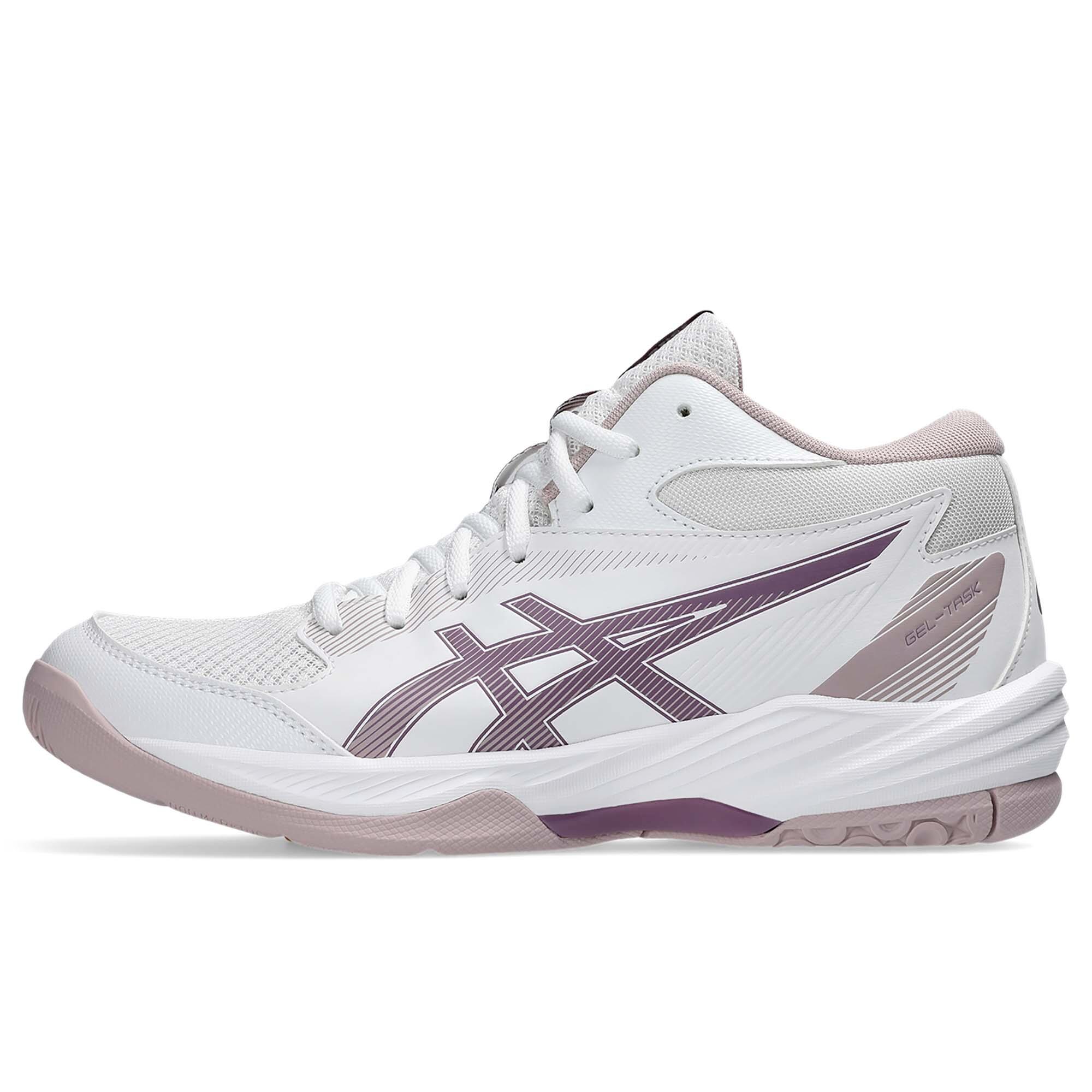 Buty do siatkówki ASICS Gel-Task MT 4 Białe/Fioletowe kurzowe