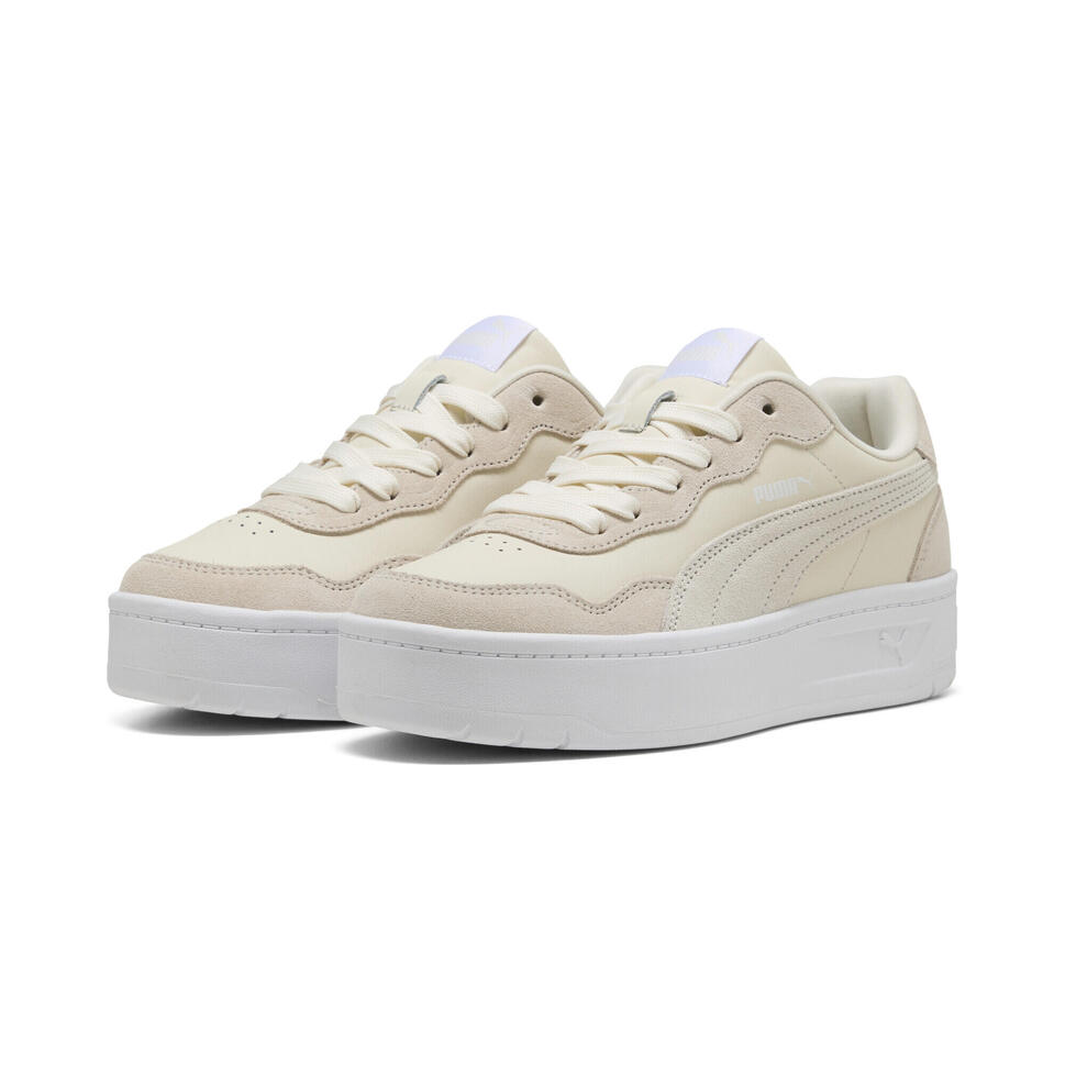 Damskie sneakersy Court Lally Skye z zamszu PUMA Frosted Ivory White
