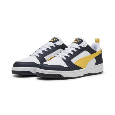 Rebound v6 low sneakers puma new navy sunny yellow white blue