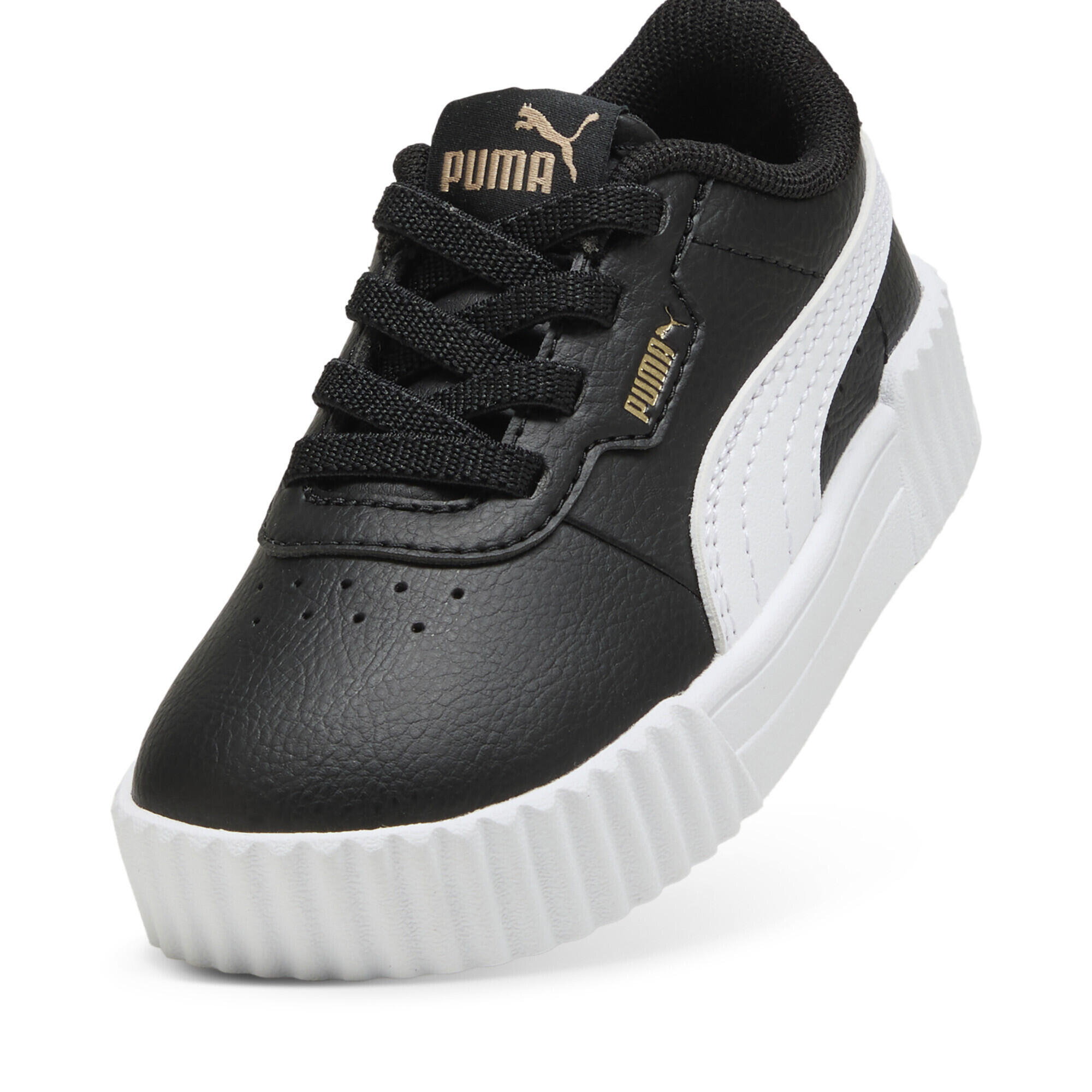 Sneakers Carina 3.0 per bimbi ai primi passi PUMA Black White Gold 6/7
