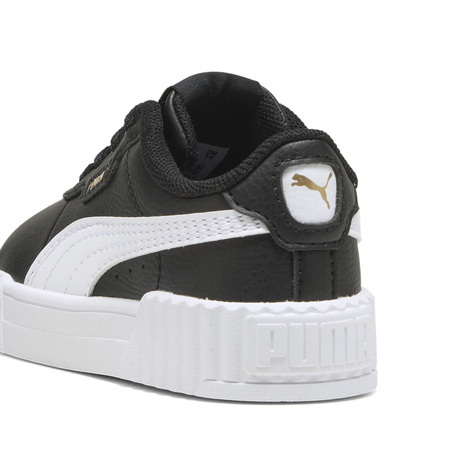 Sneakers Carina 3.0 per bimbi ai primi passi PUMA Black White Gold 2/7