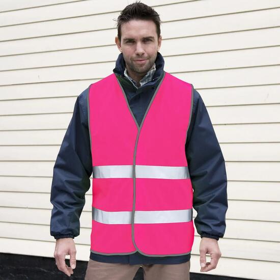 SAFEGUARD By Gilet Haute Visibilité ENHANCE Adulte (Rose Fluo)