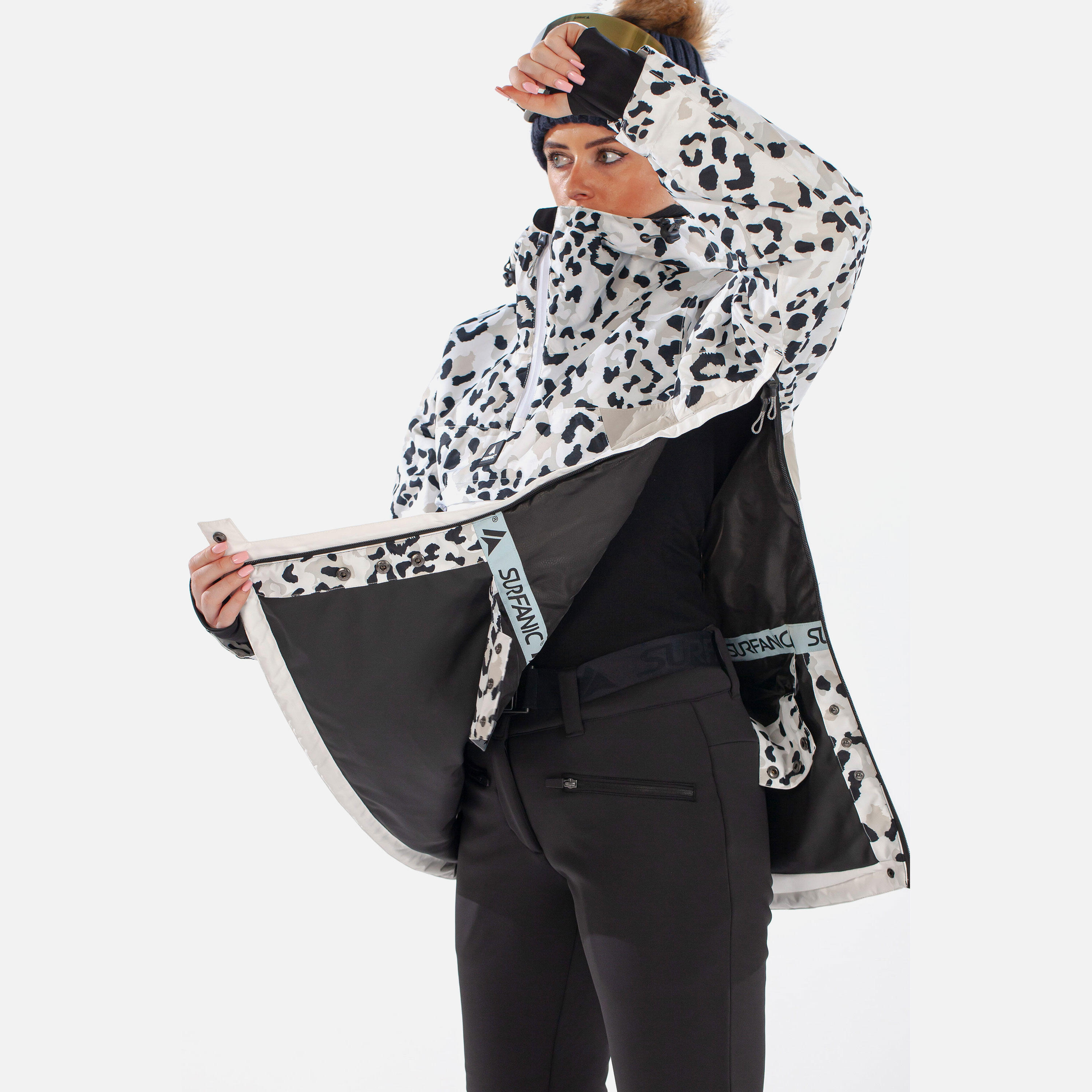 Odyssey Animal Camo Womens Ski Jacket White | Decathlon