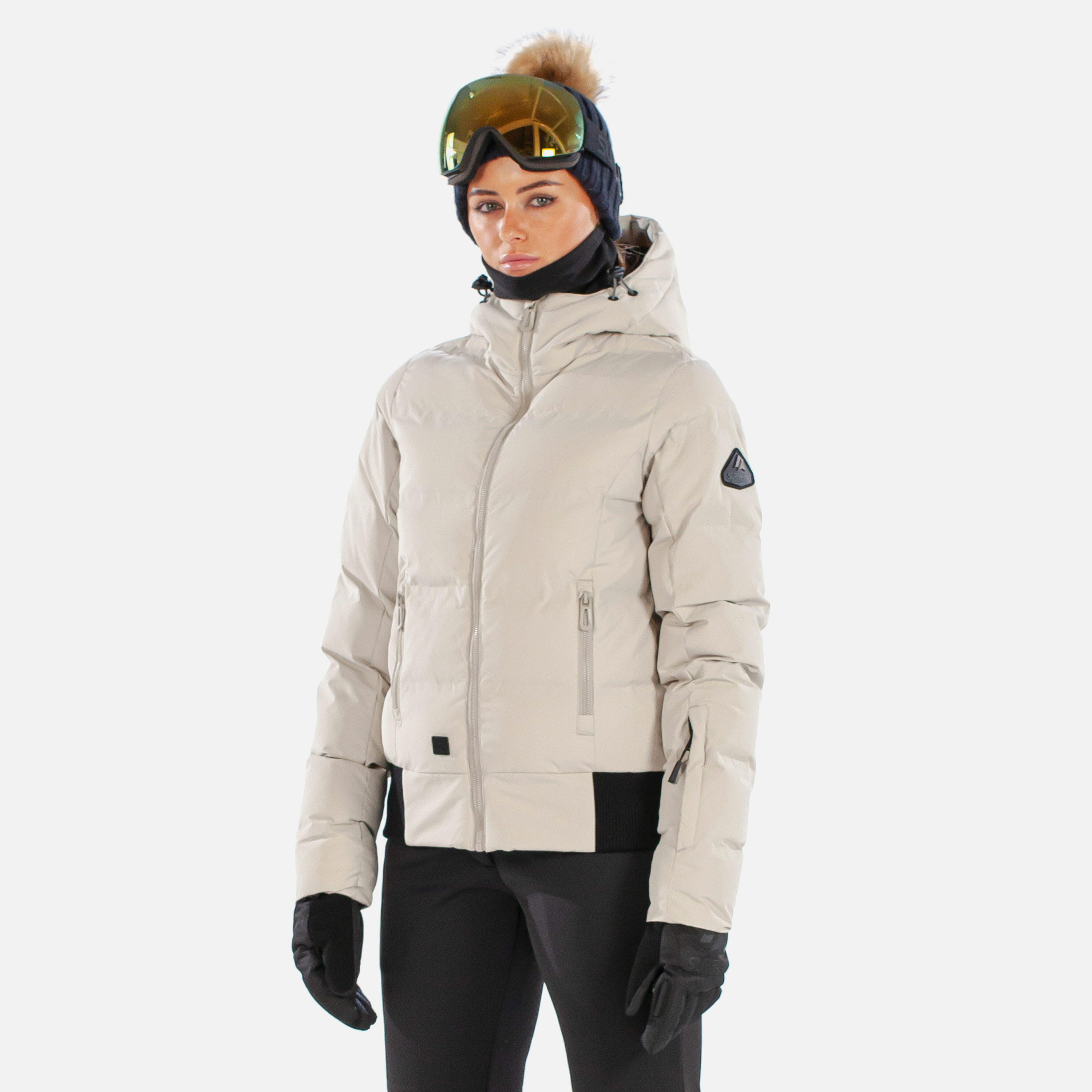 SURFANIC Venus Womens Ski Jacket Stone