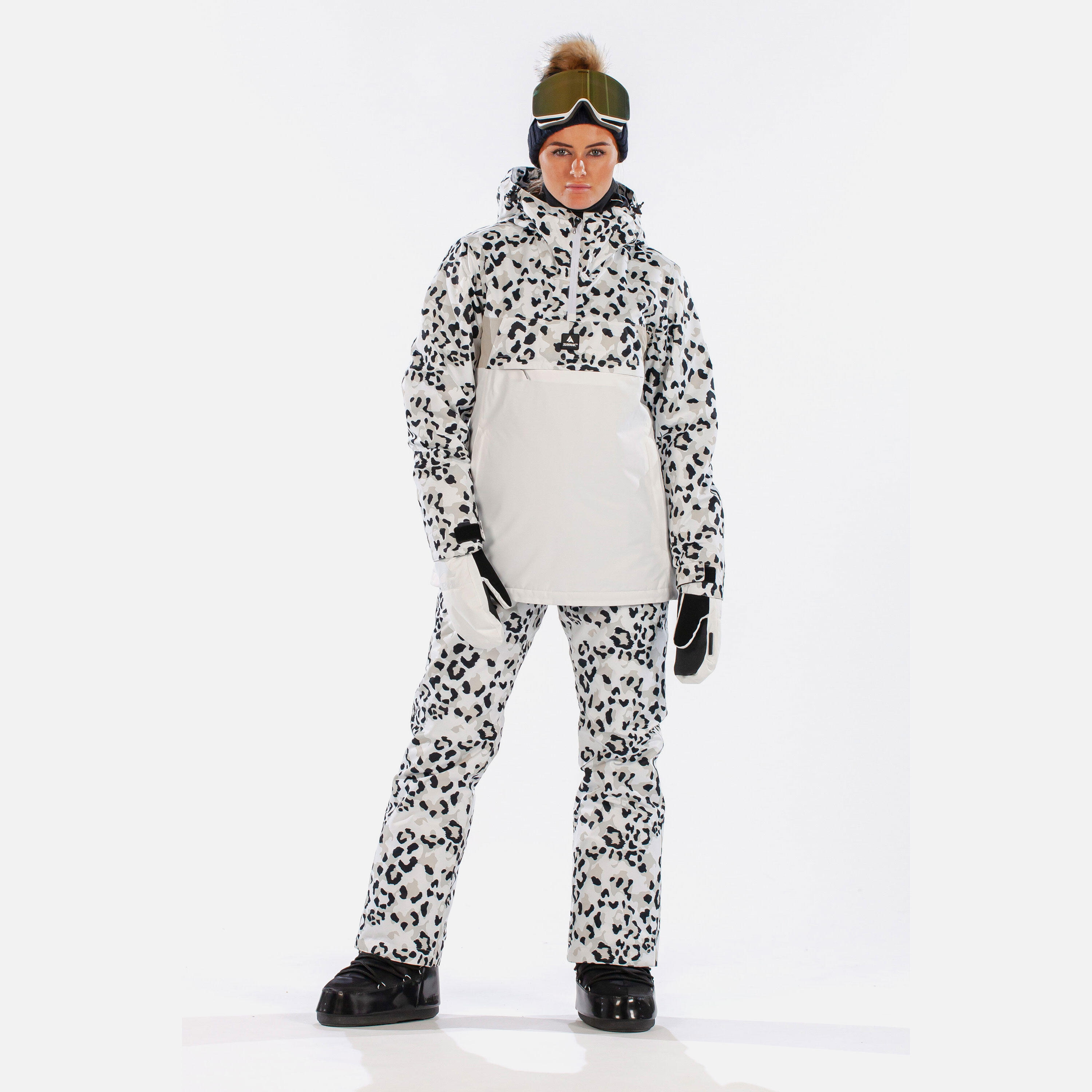 Odyssey Animal Camo Womens Ski Jacket White | Decathlon