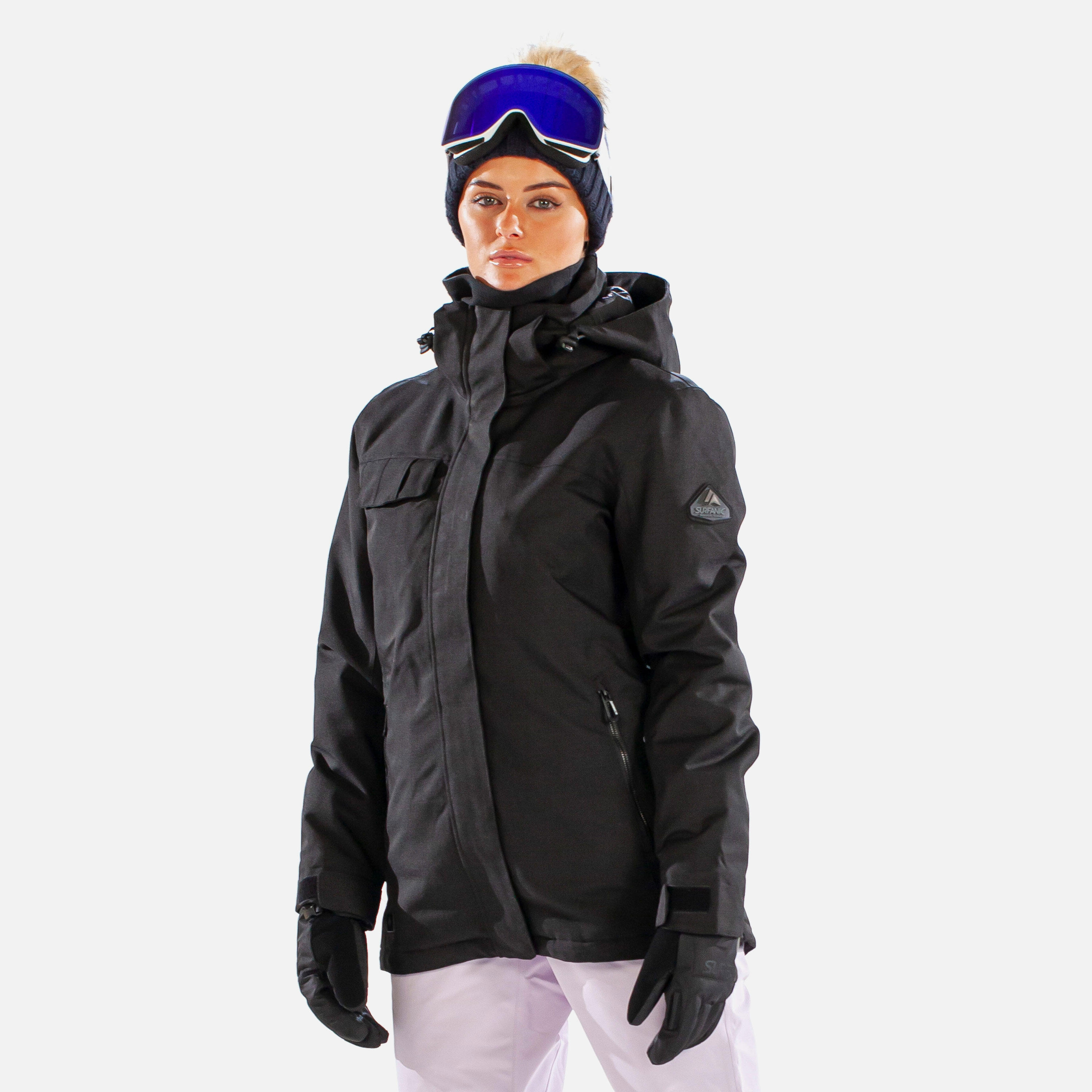 Carve Womens Ski Jacket Black