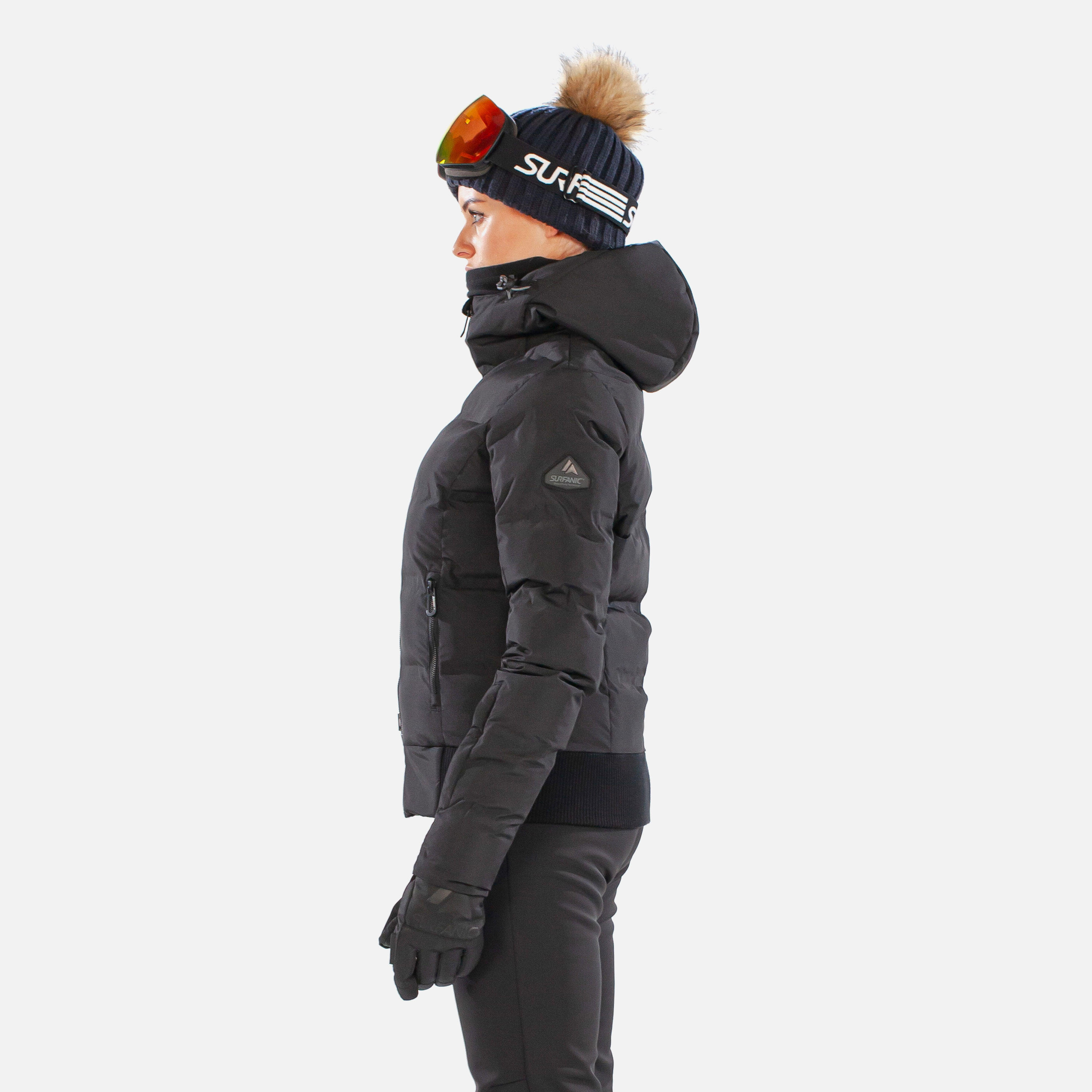 Venus Womens Ski Jacket Black 3/7