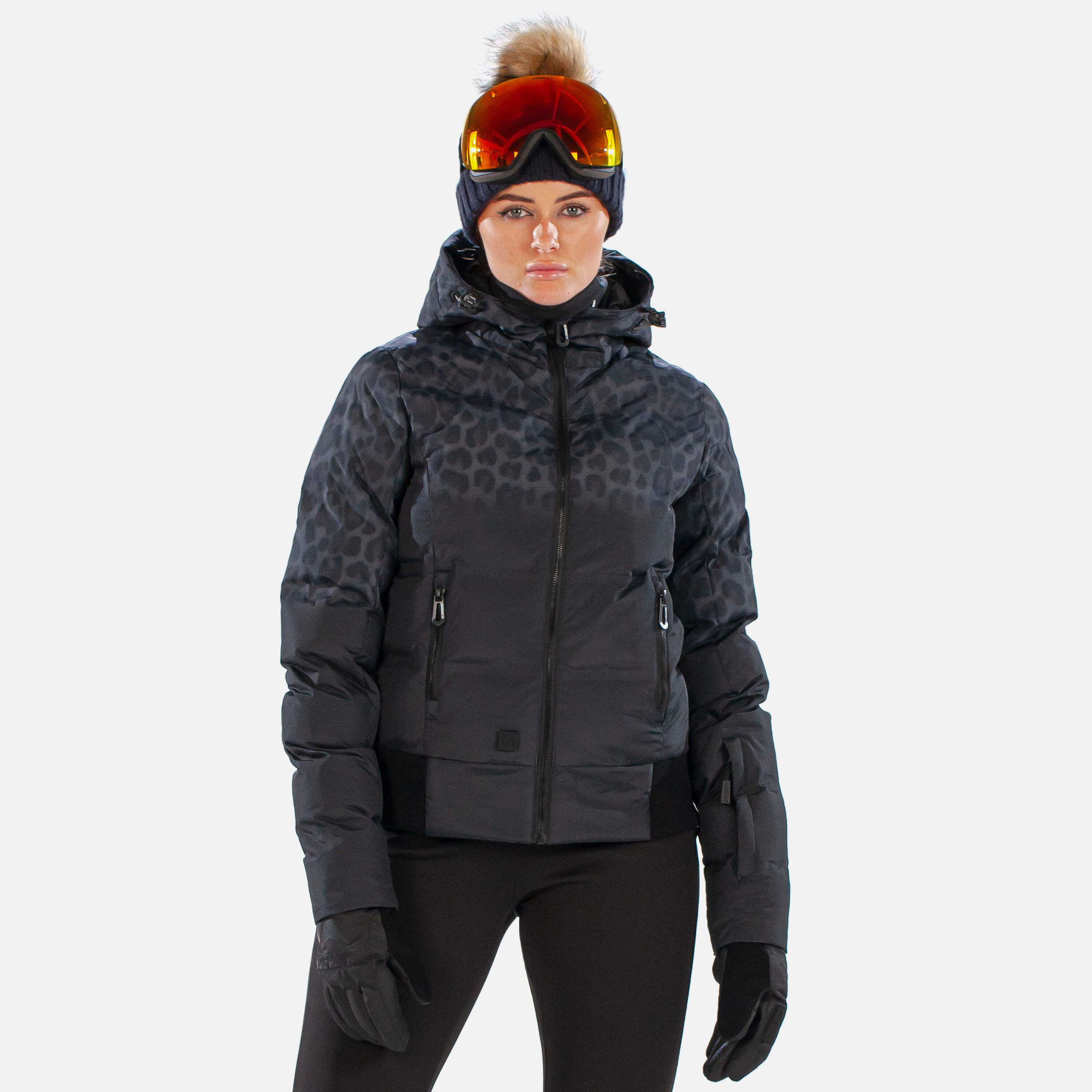SURFANIC Venus Womens Jag Ski Jacket Jet Black