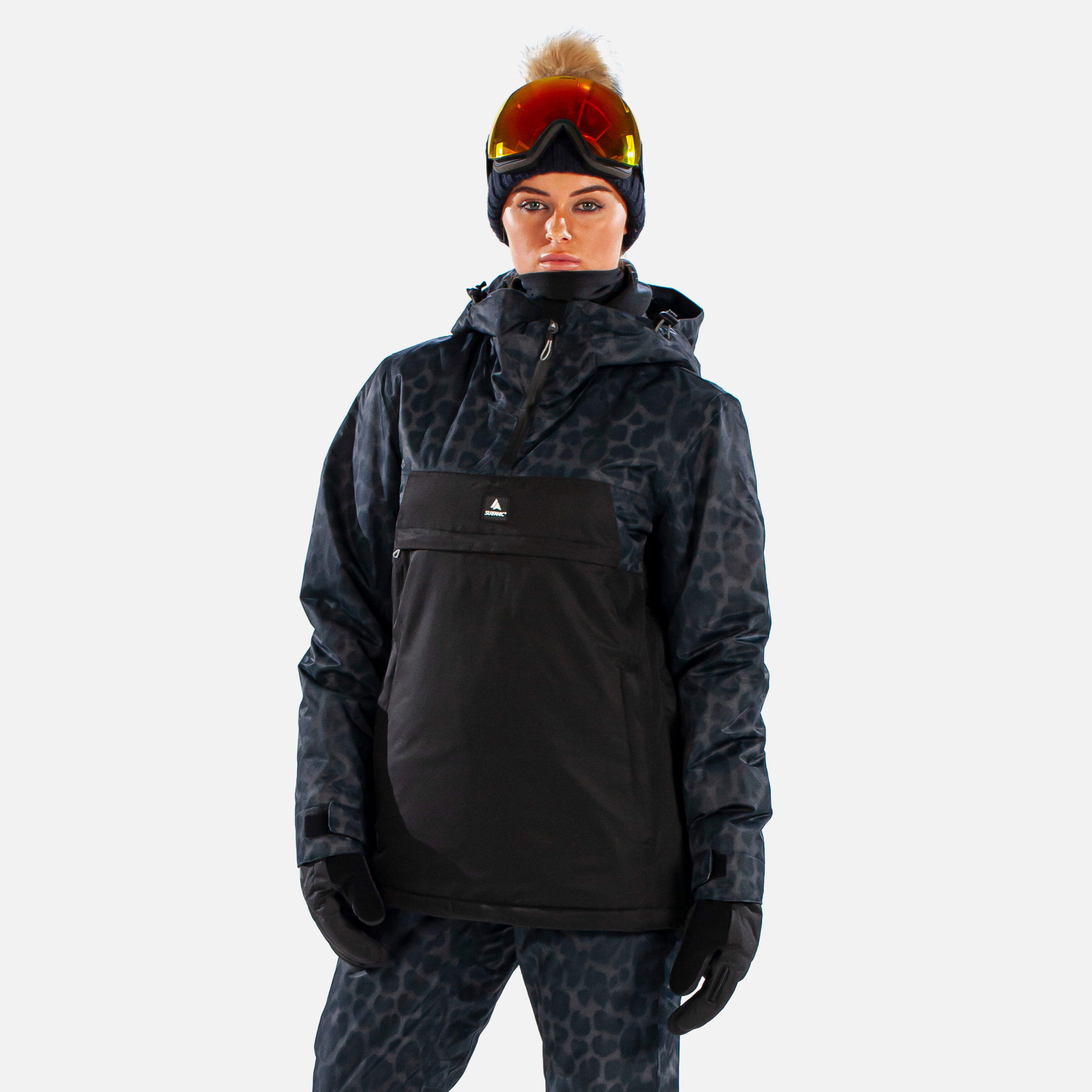 SURFANIC Odyssey Jag Womens Ski Jacket Jet Black