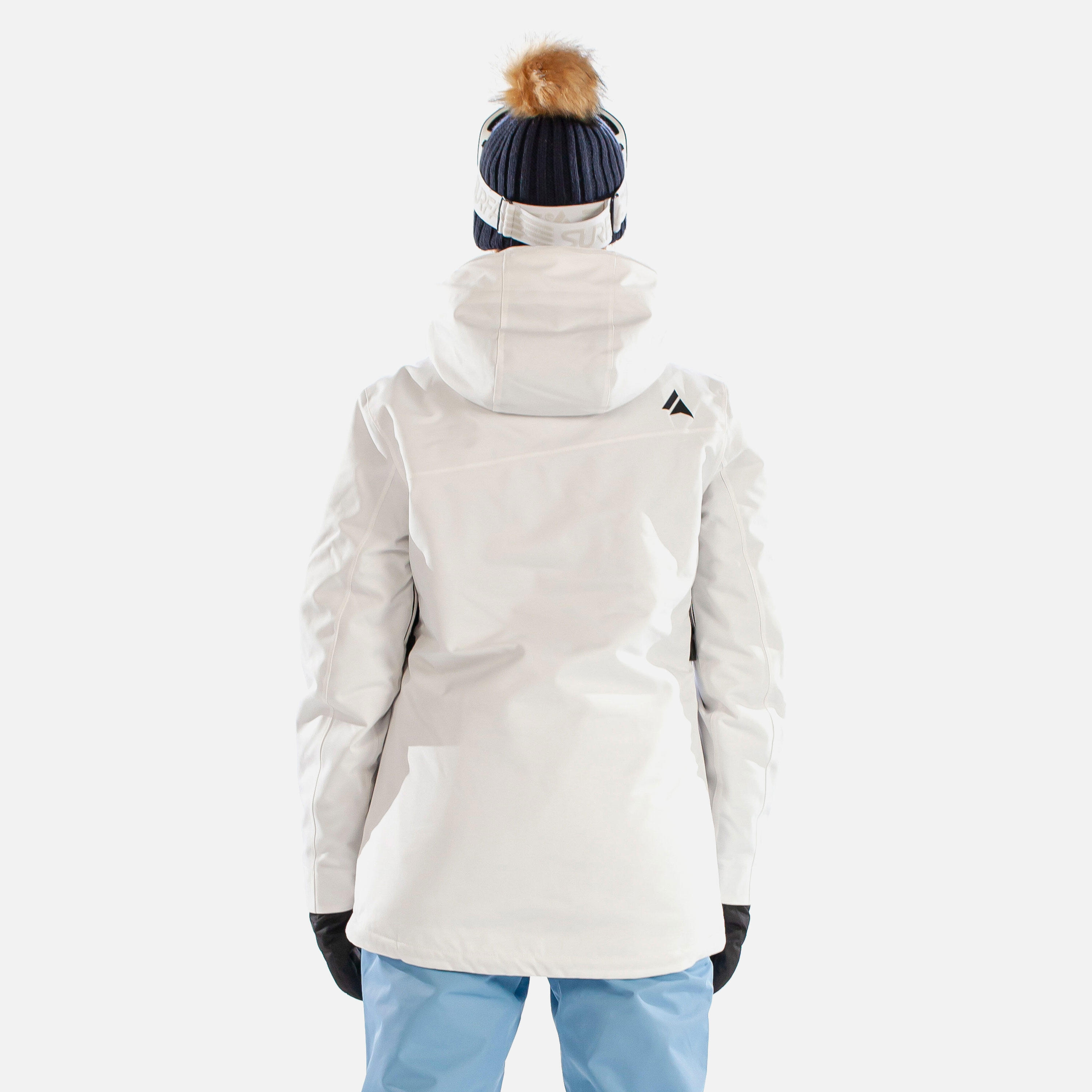 Carve Womens Ski Jacket Optic White 4/7