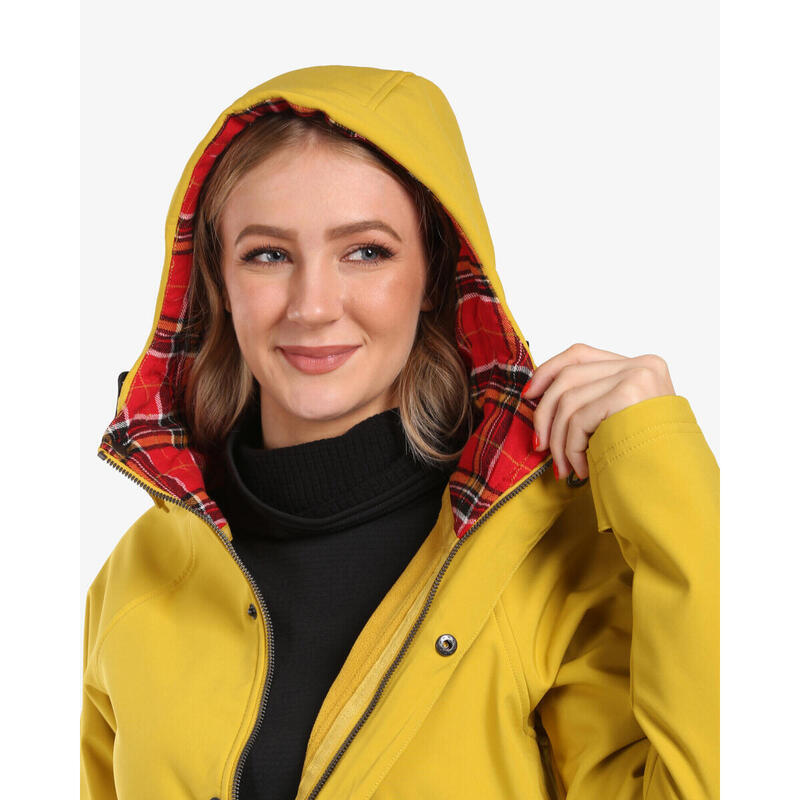 Geaca softshell KILPI Lasika, Galben, Femei