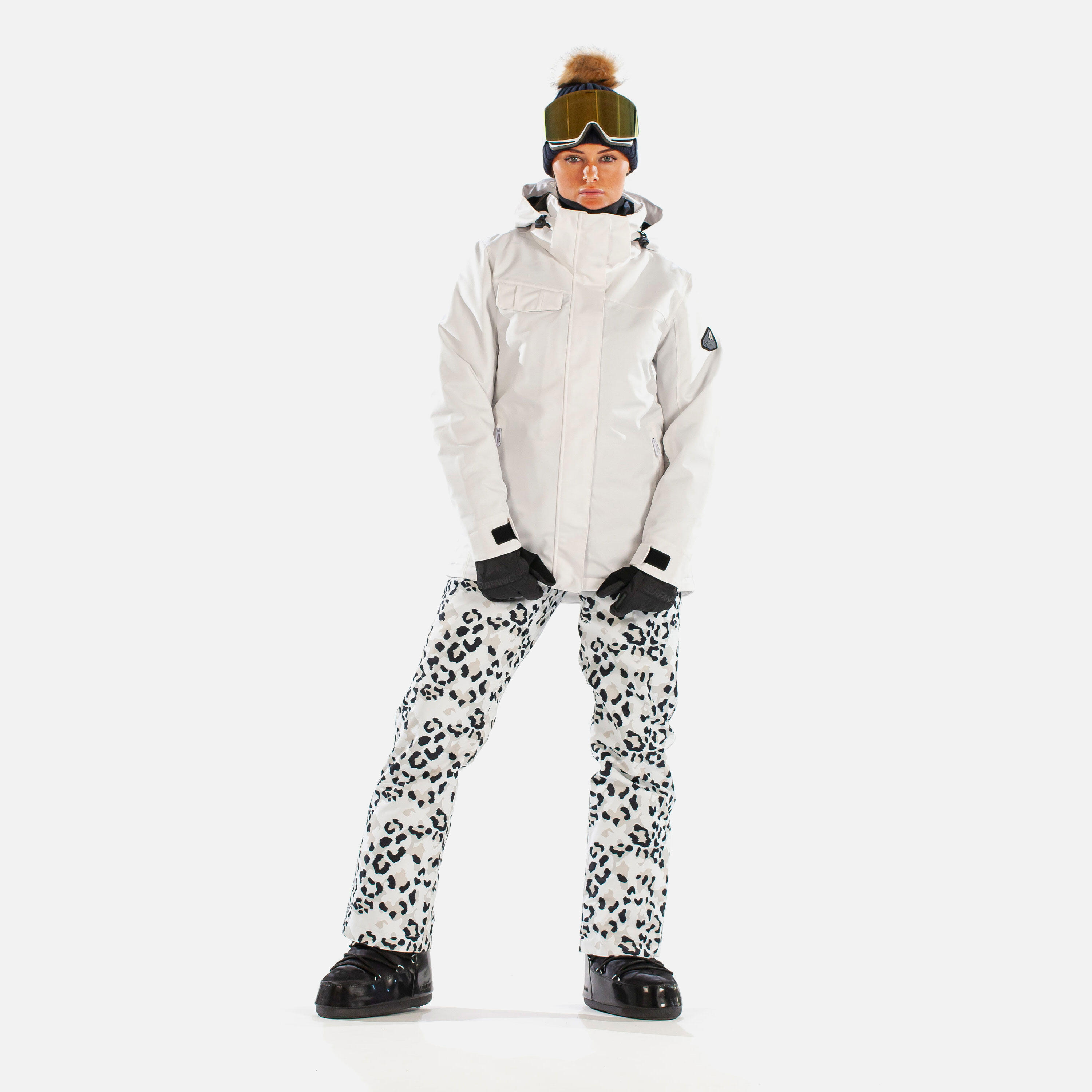 Carve Womens Ski Jacket Optic White 2/7