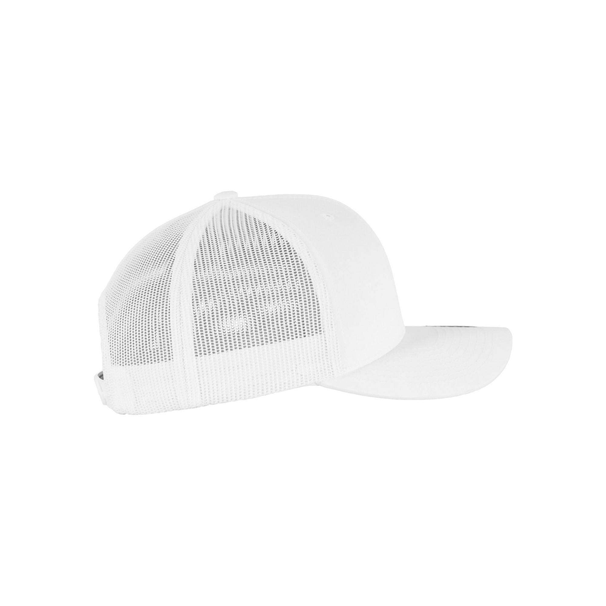 Casquette Unisexe Adulte Retro Trucker (Blanc) 4/4