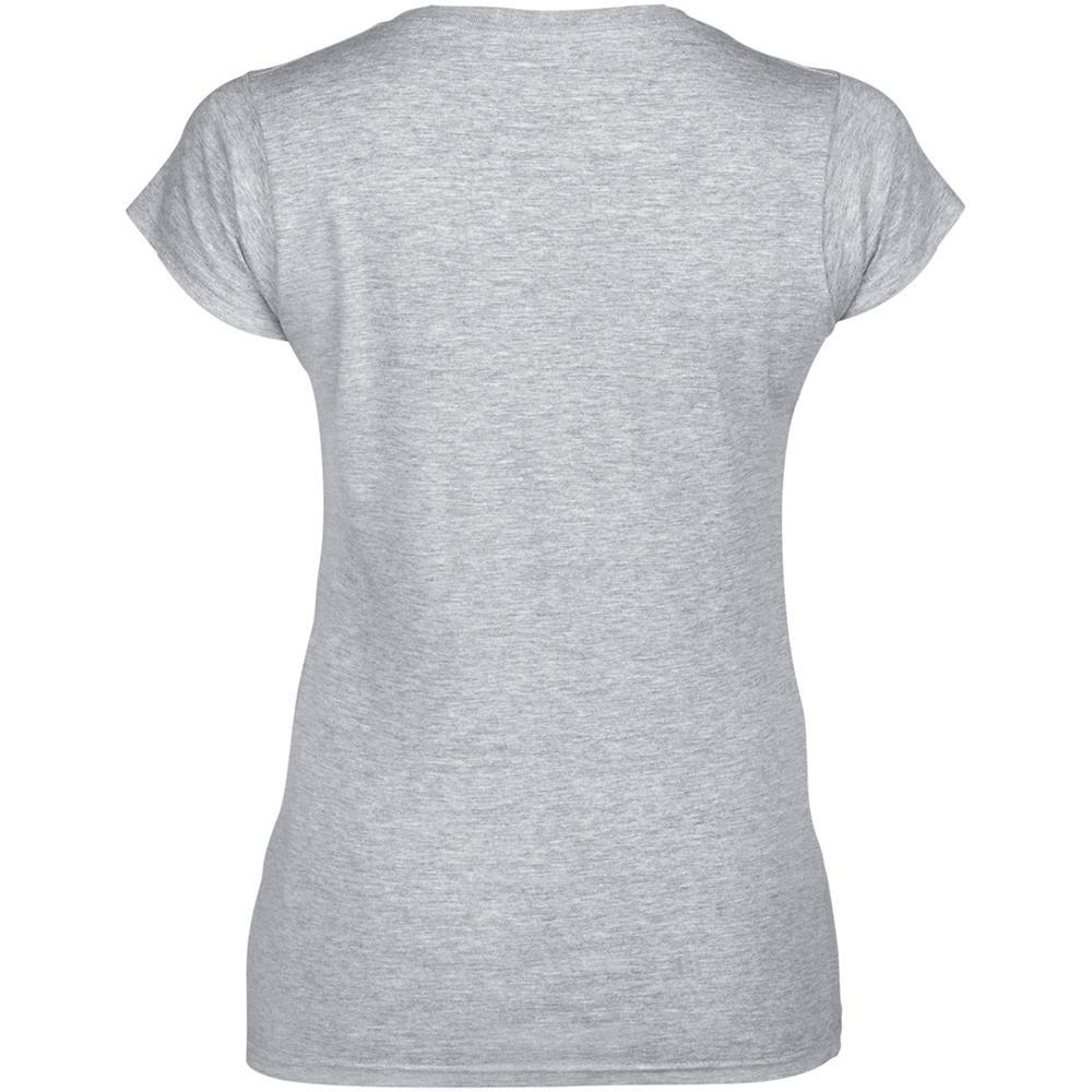 Tshirt À Manches Courtes Et Col En V Femme (Gris Sport) 2/4