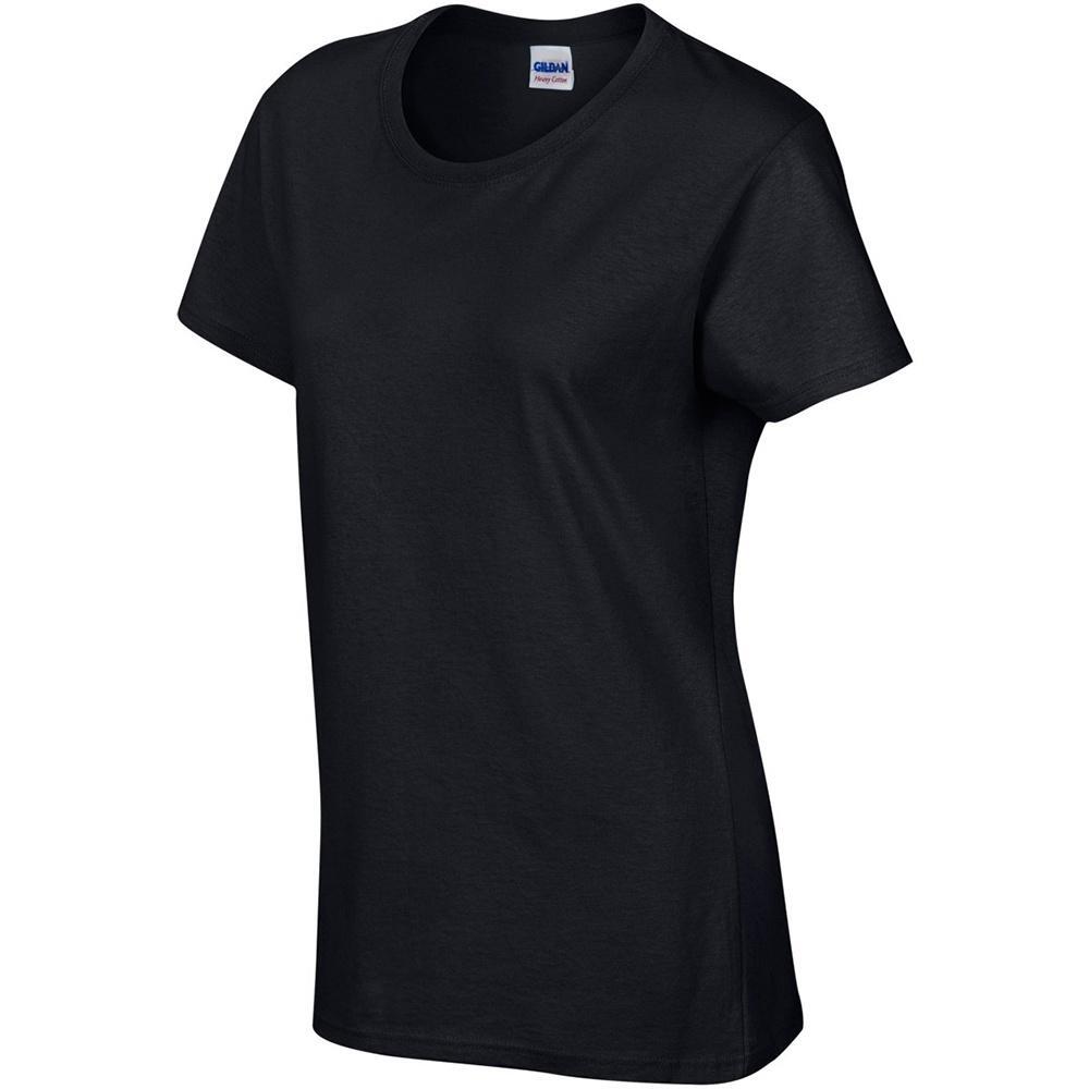 Tshirt À Manches Courtes Coupe Féminine Femme (Noir) 4/4