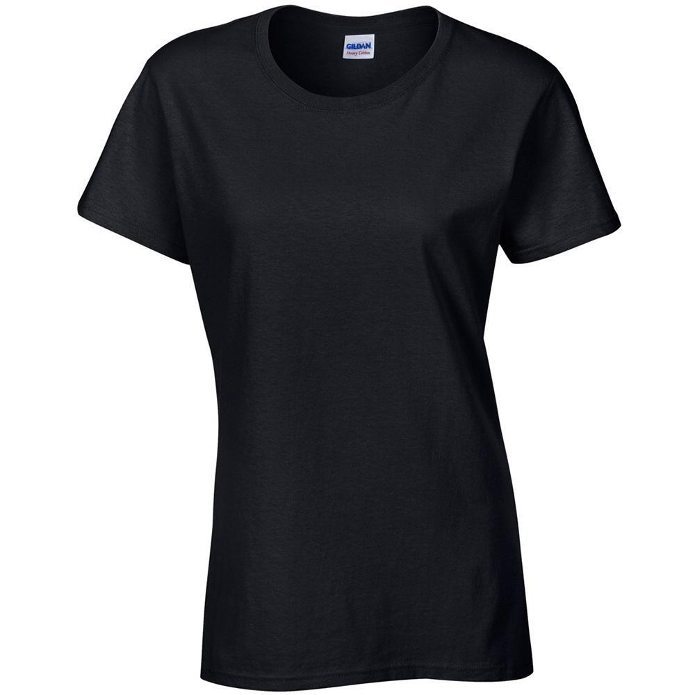 Tshirt À Manches Courtes Coupe Féminine Femme (Noir) 3/4