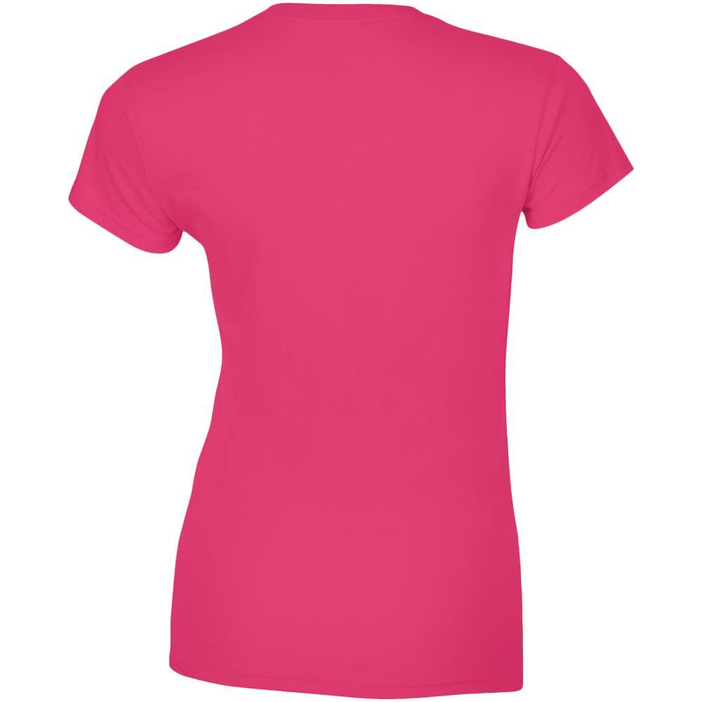 Dames Zachte Stijl Korte Mouw TShirt (Heliconia) 2/2