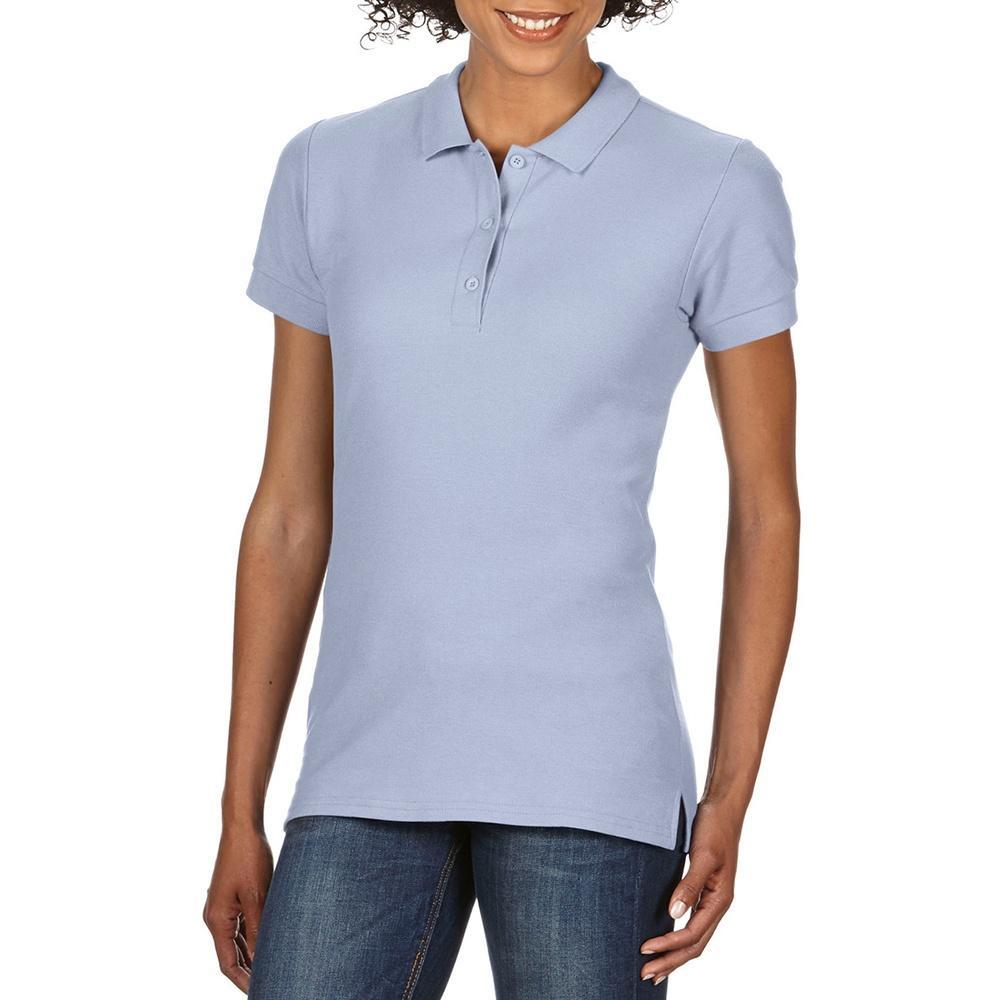 Camisa Pólo Feminina Esportiva (Azul Claro) 4/4
