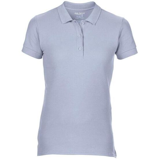 Polo Sport Double Pique En Coton Premium Pour Femmes/dames (Bleu Clair)