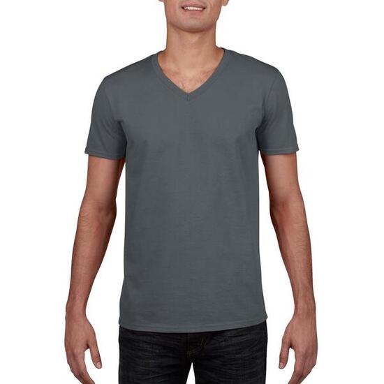 Camiseta básica de manga corta Modelo Soft Style para hombre Rojo