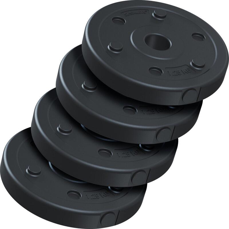Set de placi de greutati 5 KG (4x1.25 KG) 30 si 31mm umplute cu ciment