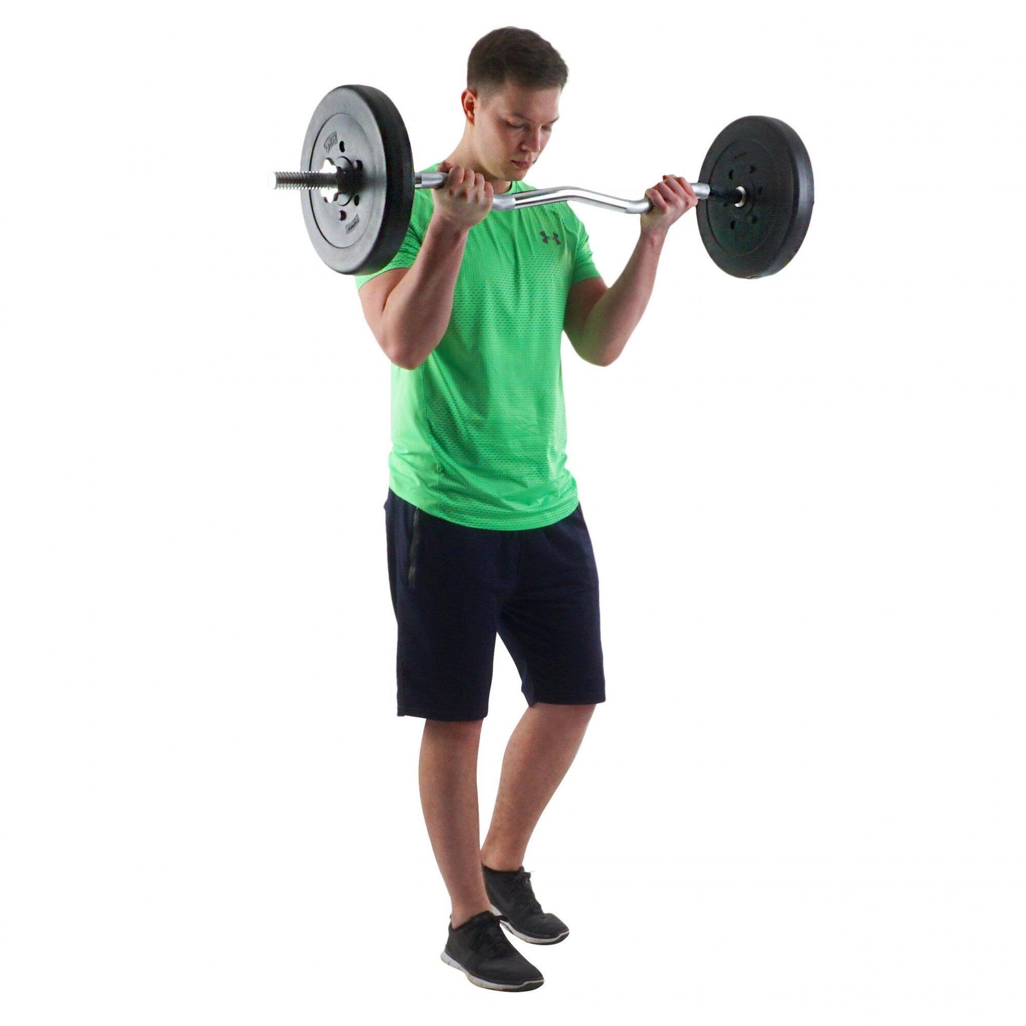 Set de placi de greutati 5 KG (4x1.25 KG) 30 si 31mm umplute cu ciment 5/6