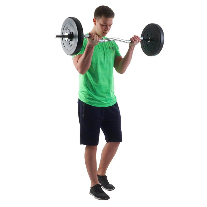 Set de placi de greutati 5 KG (4x1.25 KG) 30 si 31mm umplute cu ciment
