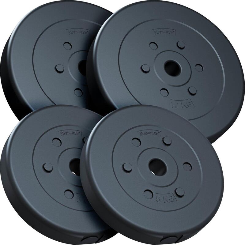 Set de discuri de greutate 30 kg 30 si 31mm ciment plastic