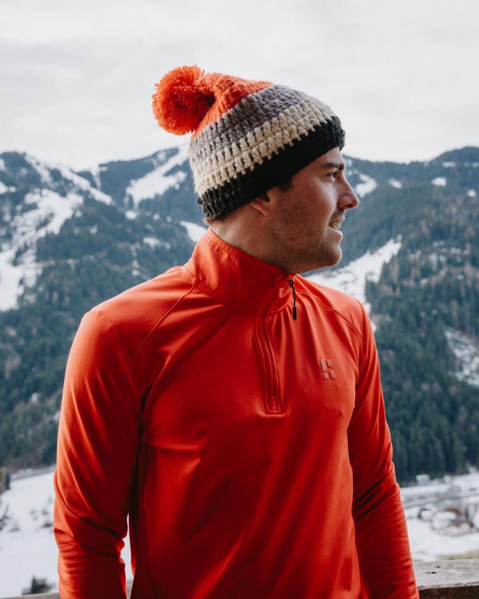 Pull intermédiaire Four Seasons pour homme léger rouge mandarine 7/7