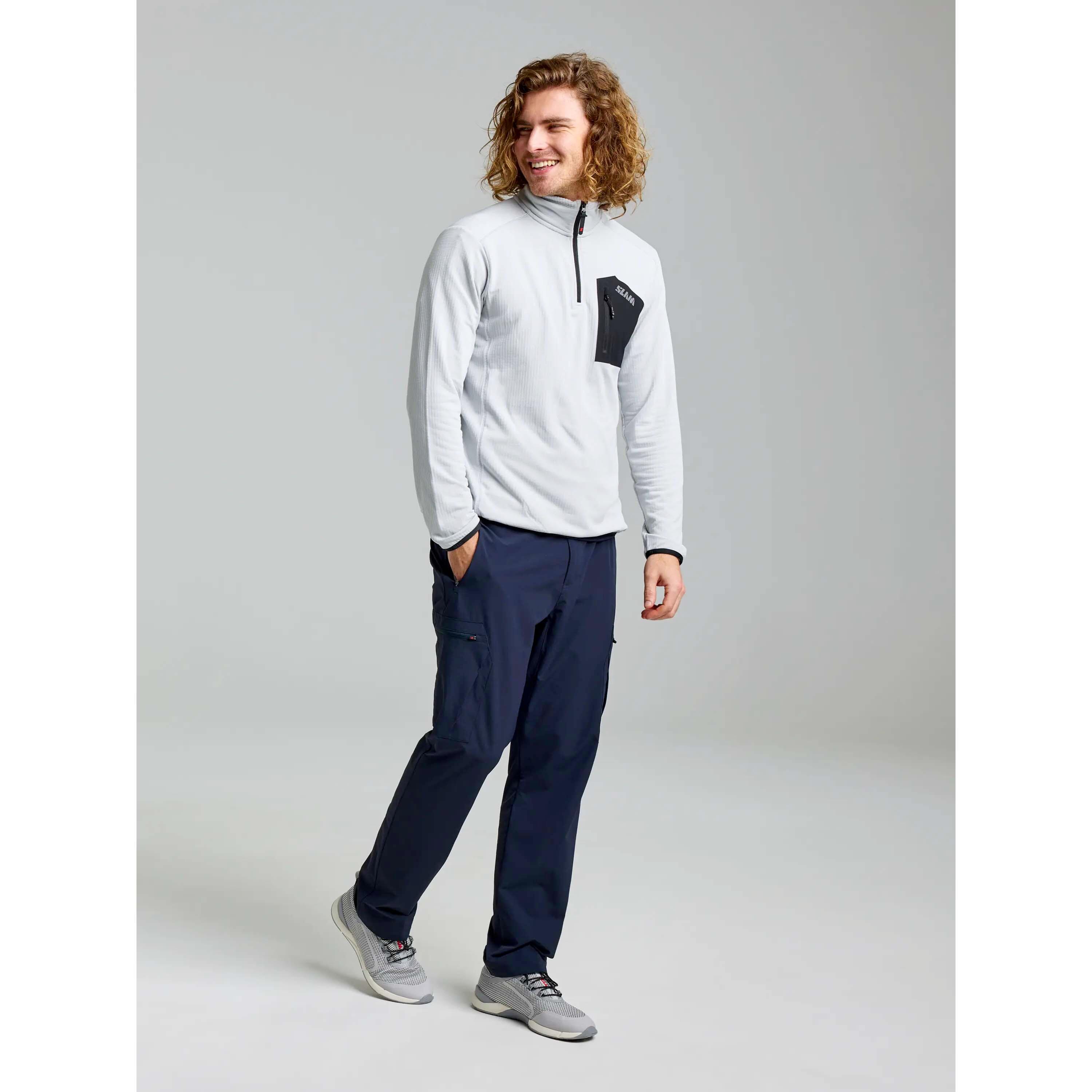 Slam Act Lgt Grid Fleece-Sweatshirt Erwachsene 2/5