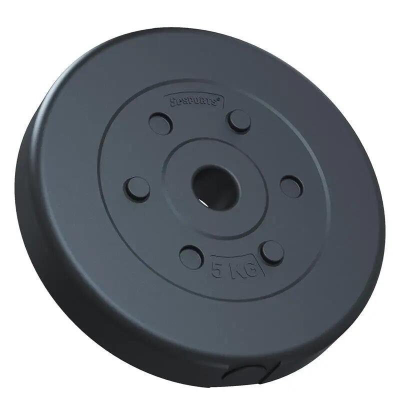 Set de haltere, 30 mm, 17.5 KG 17,5 KG (2x5 KG + 2x2,5 KG + 2x1,25 KG), cromat, 5/6