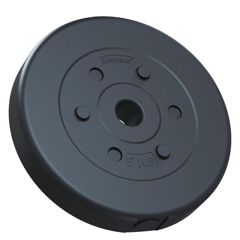 Set de haltere, 30 mm, 17.5 KG 17,5 KG (2x5 KG + 2x2,5 KG + 2x1,25 KG), cromat,