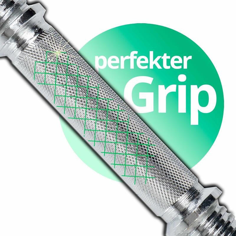 Set gantere cromate 16 piese 15 KG argintiu