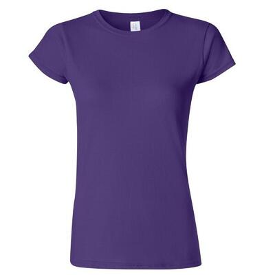 Dames zachte stijl korte mouw tshirt (antiek kersenrood)