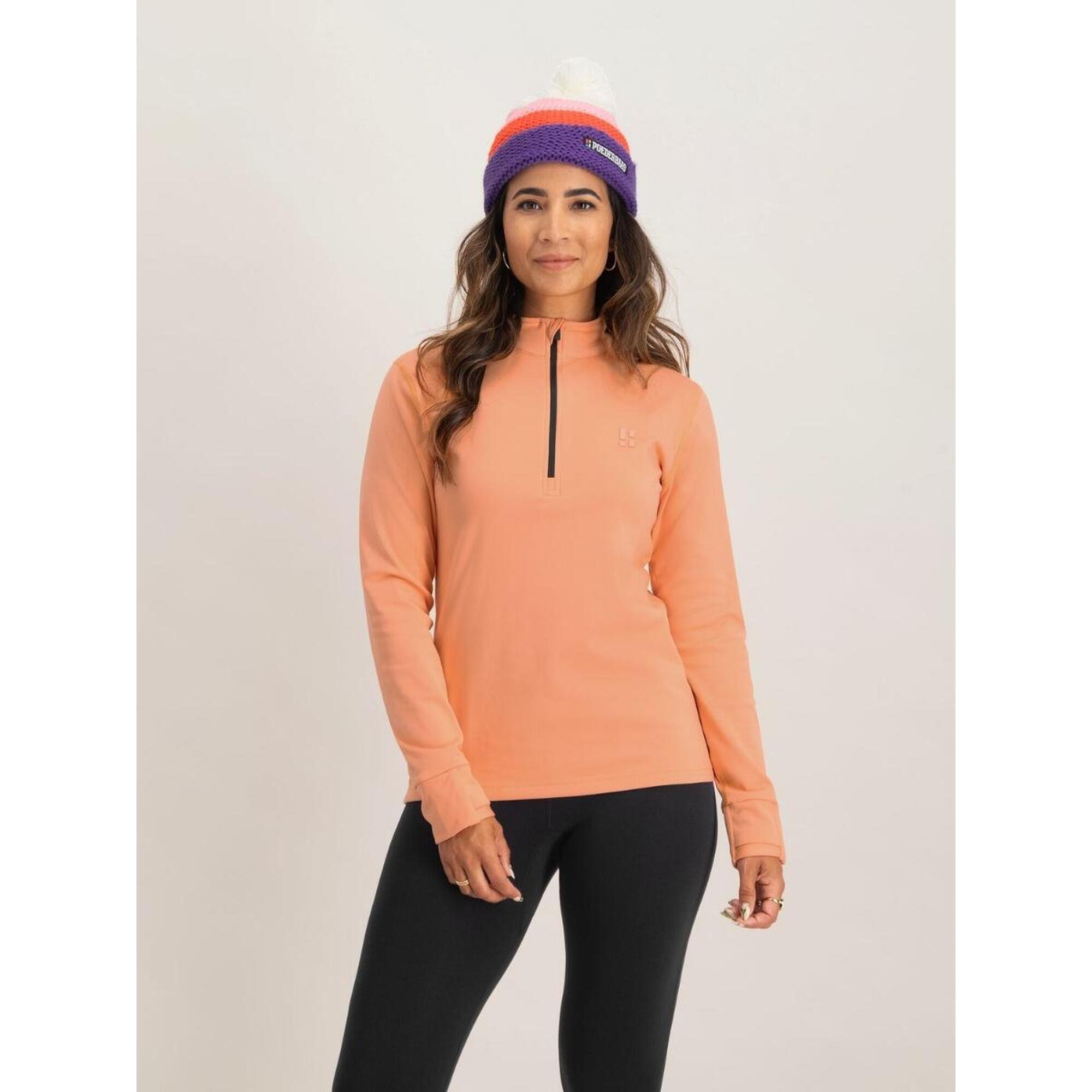 Poederbaas - Pull De Ski Femme Arctic Apricot - Sous Veste - Orange - Decathlon