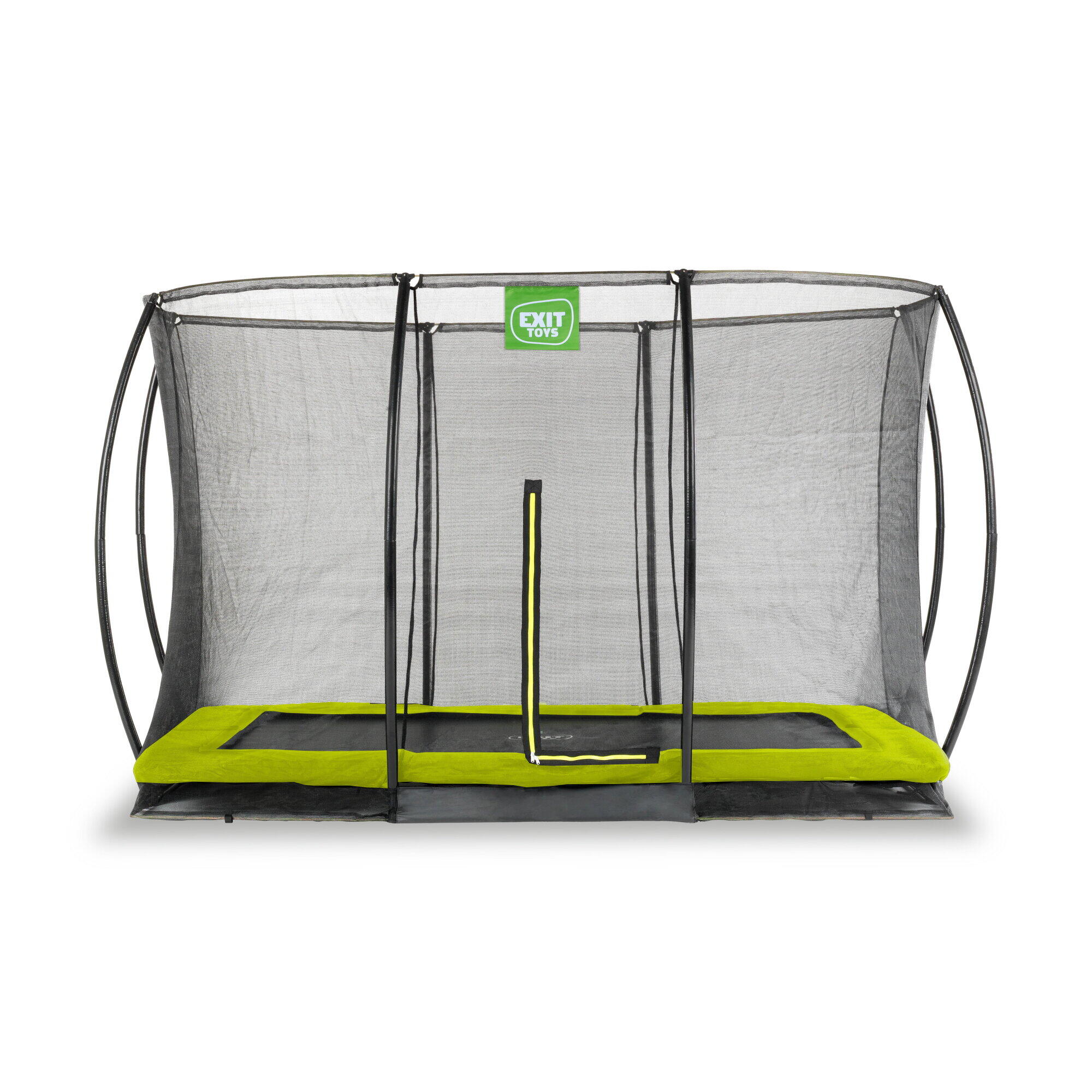 Exit Toys - Trampoline Enterré Silhouette 214x305cm - Trampoline - Vert - Decathlon