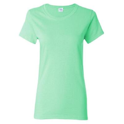 Maglietta 100% Cotone Donna Gildan Verde Menta