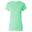 Tshirt À Manches Courtes Coupe Féminine Femme (Vert Menthe)