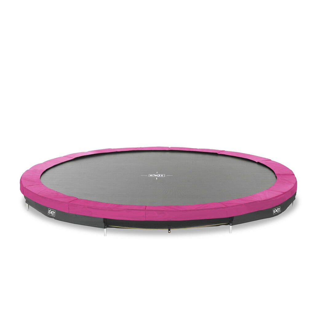 EXIT Silhouette Ground Sports Trampoline 14ft – Pink