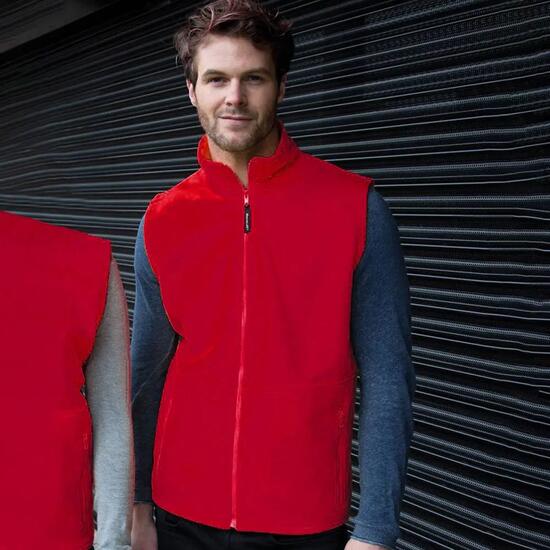 Core Gilet Polaire Antiboulochage Homme (Rouge)