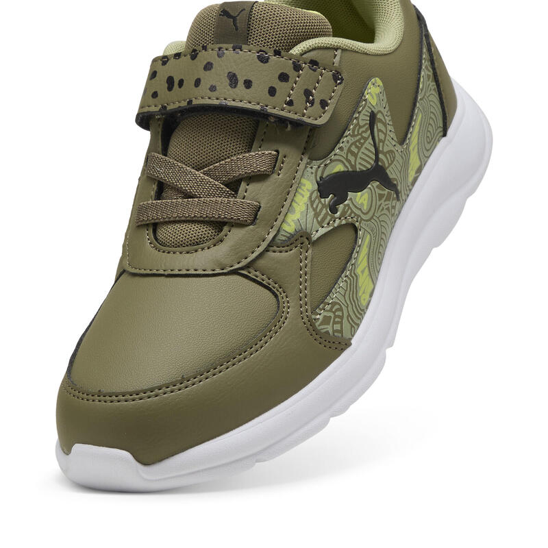 Fun Racer Scribble Sneakers Jungen PUMA Olive Black Green