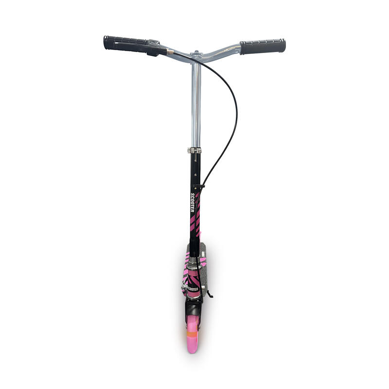 Trottinette cascadeuse Filles - Noir et Rose - Aluminium - jusqu'à 80 KG