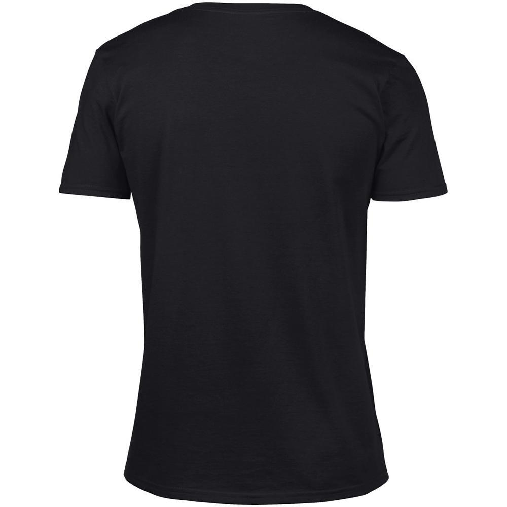 Maglietta Soft Style Scollata A V Uomo Gildan Nero 2/4