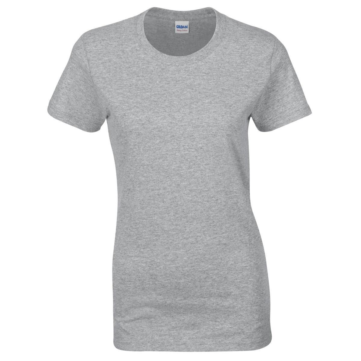 Tshirt À Manches Courtes Coupe Féminine Femme (Gris) 3/4